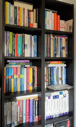 An architect's real bookshelf